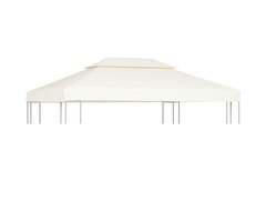 Vidaxl Ersatzdach für Pavillon 3x4 m, cremeweiß - 56% Rabatt
