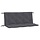 Gartenbankkissen Set 120x50x7 cm Anthrazit - Bis zu 32% Rabatt