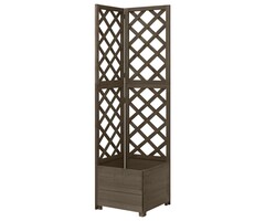 Vidaxl Eck-Pflanzkübel mit Rankgitter 40x40x150 cm Fichtenholz - 58% Rabatt