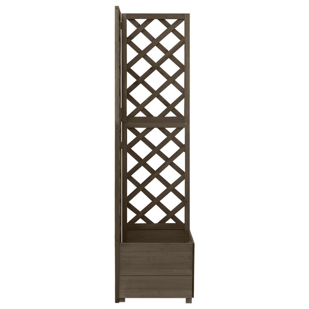 Eck-Pflanzkübel mit Rankgitter 40x40x150 cm Fichtenholz - bis zu 33% Rabatt