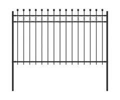 Vidaxl Ringzaun TILBURG 200 x 166 cm - Schwarz - 56% Rabatt