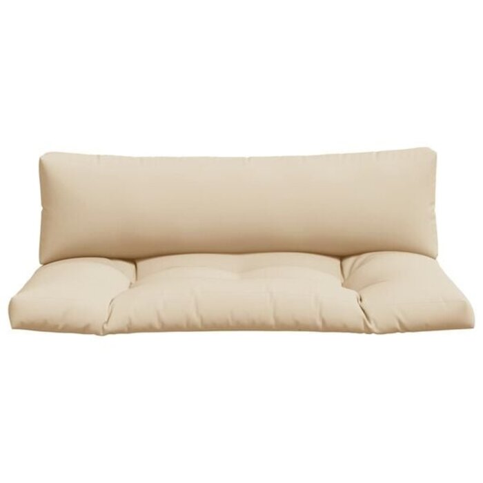 Palettenkissen-Set, 2-tlg, Beige, 110x58cm - Jetzt bis zu 33% sparen