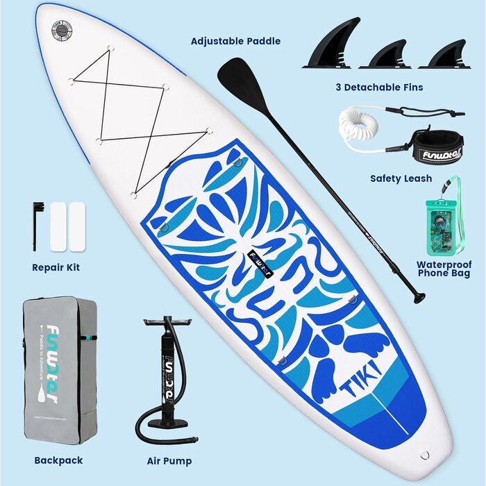 Aufblasbares Stand-Up Paddleboard - Einsteiger SUP-Set - bis zu 35% Rabatt