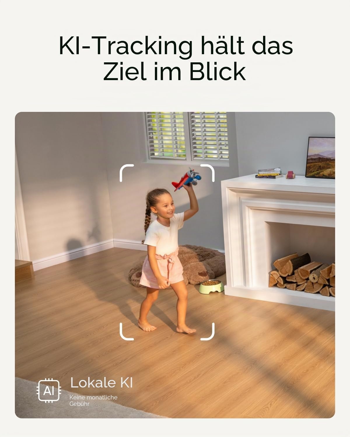 4K UHD Innenkamera mit 360° Schwenk & 8-fach Zoom - bis zu 35% Rabatt
