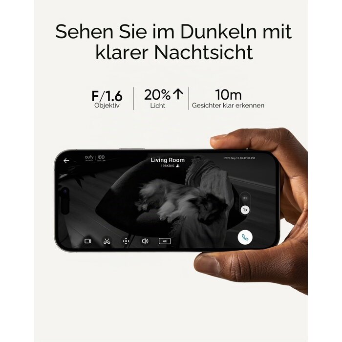 4K UHD Innenkamera mit 360° Schwenk & 8-fach Zoom - bis zu 35% Rabatt