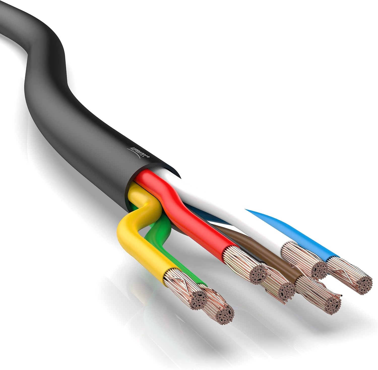 Fahrzeugleitung 7-adrig 1.0 mm² Rundkabel 5m - jetzt bis zu 27% sparen