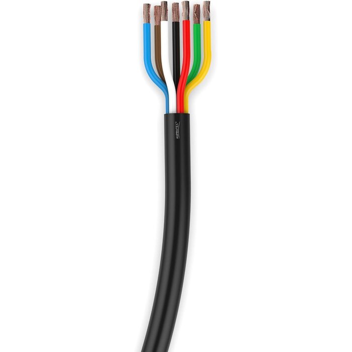 Fahrzeugleitung 7-adrig 1.0 mm² Rundkabel 5m - jetzt bis zu 27% sparen