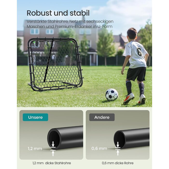Fußball-Rebounder Trainingsnetz höhenverstellbar - Outlet bis zu 33% Rabatt