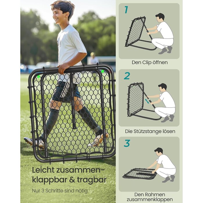 Fußball-Rebounder Trainingsnetz höhenverstellbar - Outlet bis zu 33% Rabatt