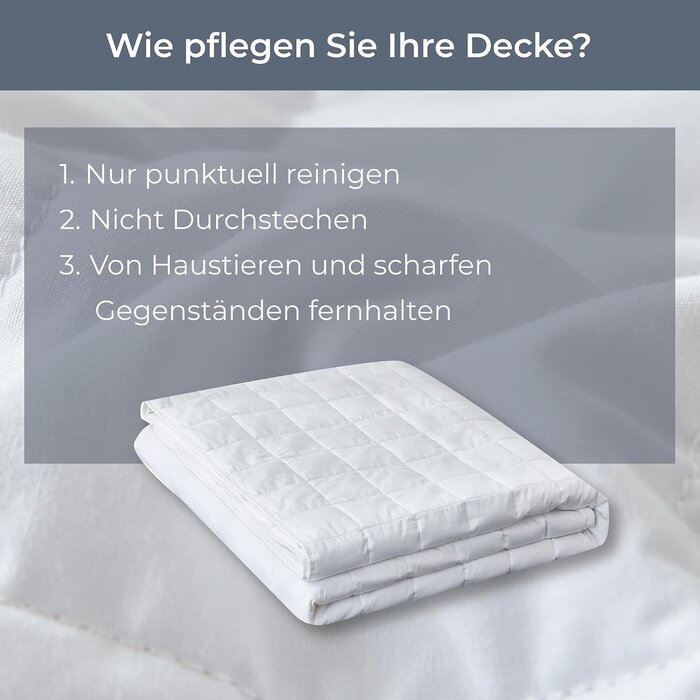 Winter-Daunendecke 135x200 cm - 50% Daunen & Federn - Sparen Sie bis zu 29%