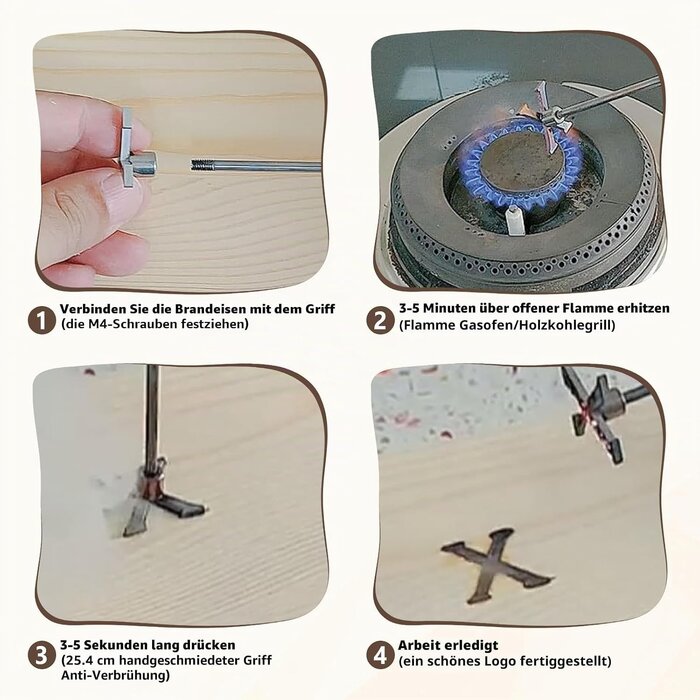 Mini Branding-Stempel Set 2,5 cm - Buchstaben & Zahlen - Bis zu 33% sparen