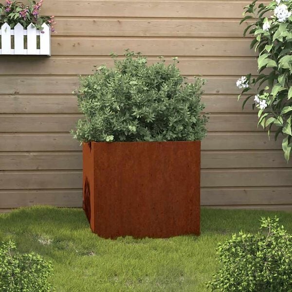 Vidaxl Pflanzkübel aus Cortenstahl 32x30x29 cm - Rost-Optik - bis zu 18% Rabatt