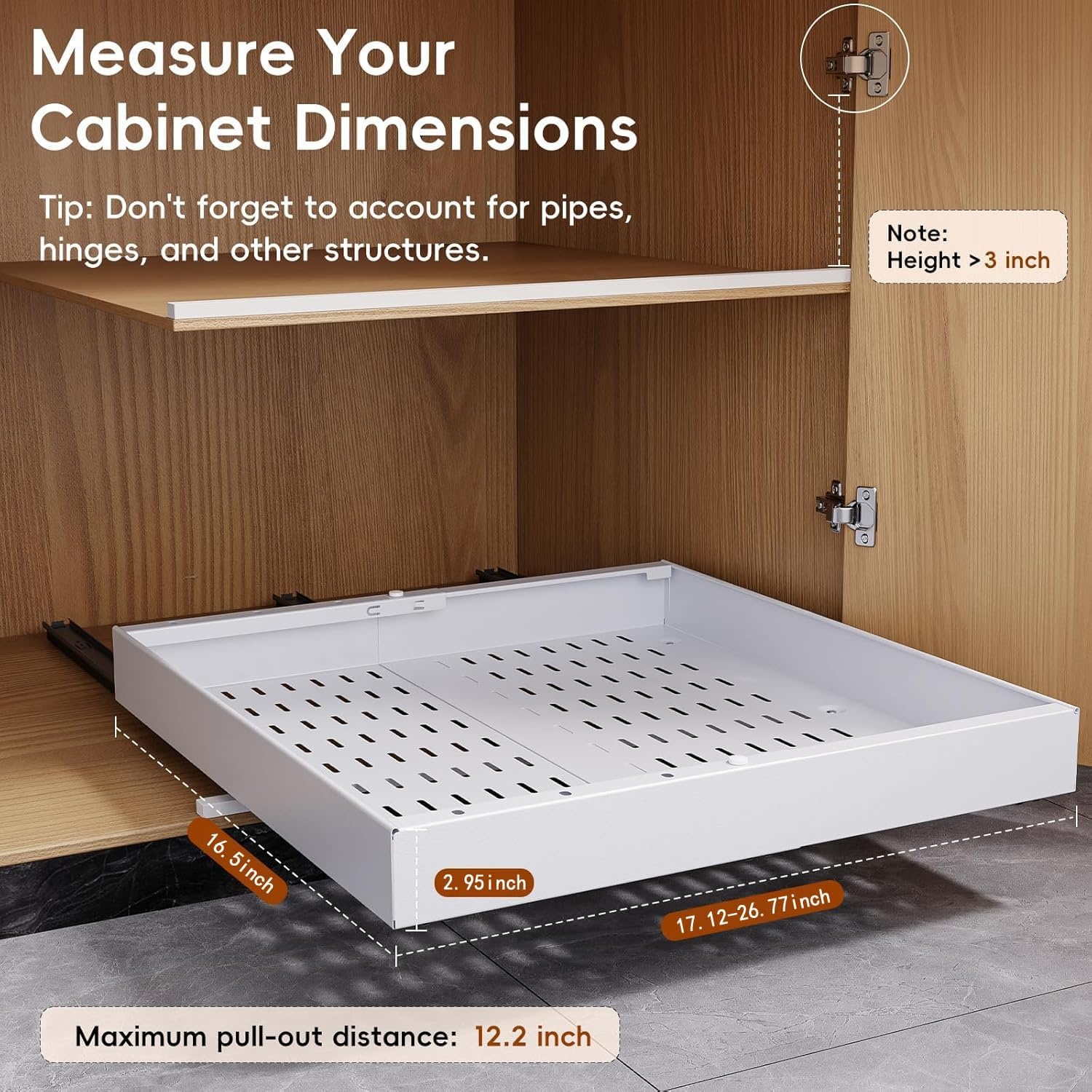 Ausziehbarer Küchenschrank-Organizer 2er-Set - variabel 43,5-68 cm - bis zu 33%