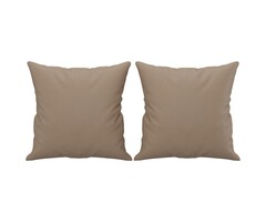 Vidaxl Zierkissen 2er Set 40x40 cm in Cappuccino - 44% Rabatt