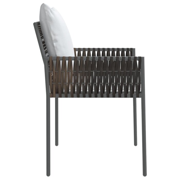 Vidaxl Gartenstühle 2er Set mit Kissen Braun - bis zu 34% sparen
