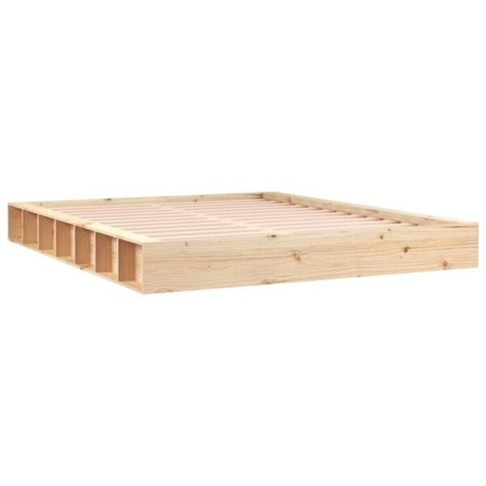 Vidaxl Massives Kiefernholz Bettgestell 140x200 cm - bis zu 35% Rabatt