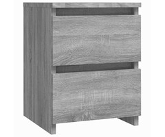 Vidaxl Nachtschrank Grau Sonoma 30x30x40 cm mit 2 Schubladen - 51% Rabatt