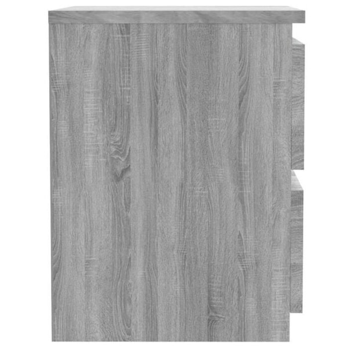Vidaxl Nachtschrank Grau Sonoma 30x30x40 cm - Mit 2 Schubladen - Bis zu 33% Rabatt