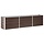 Hochbeet 240x40x45 cm aus verzinktem Stahl - Braun - bis zu 33% sparen