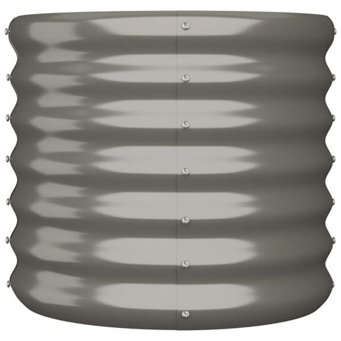 Vidaxl Runder Pflanzkübel aus verzinktem Stahl, 40x36cm - sparen Sie bis zu 31%