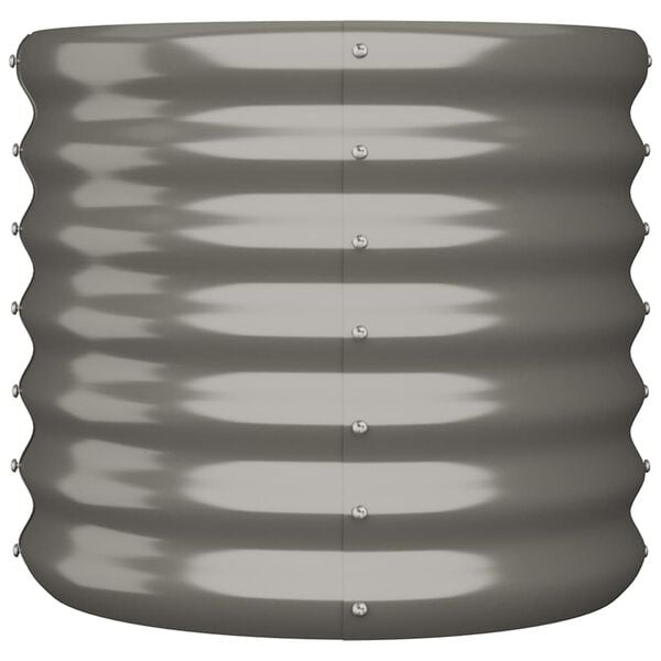 Vidaxl Runder Pflanzkübel aus verzinktem Stahl, 40x36cm - sparen Sie bis zu 31%