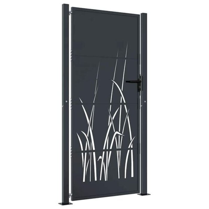 Vidaxl Design-Gartentor 105x205 cm Anthrazit - Bis zu 35% Rabatt