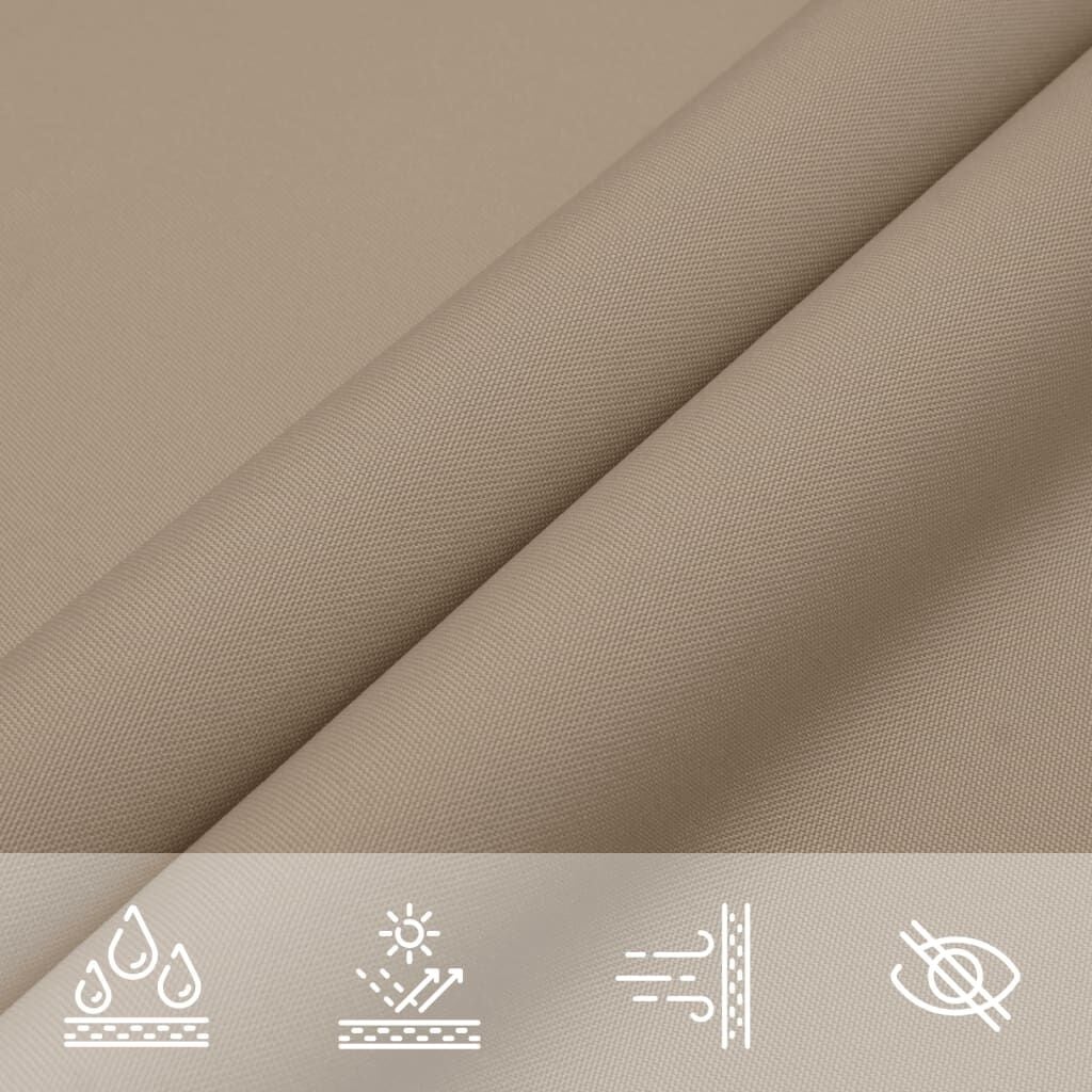 Vidaxl Rechteckiges Sonnensegel 3x6 m in Taupe - UV-beständig - bis zu 34% sparen
