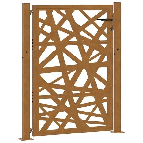 Vidaxl Gartentor Laser-Design 100x125cm, wetterfester Stahl - bis zu 35% reduziert