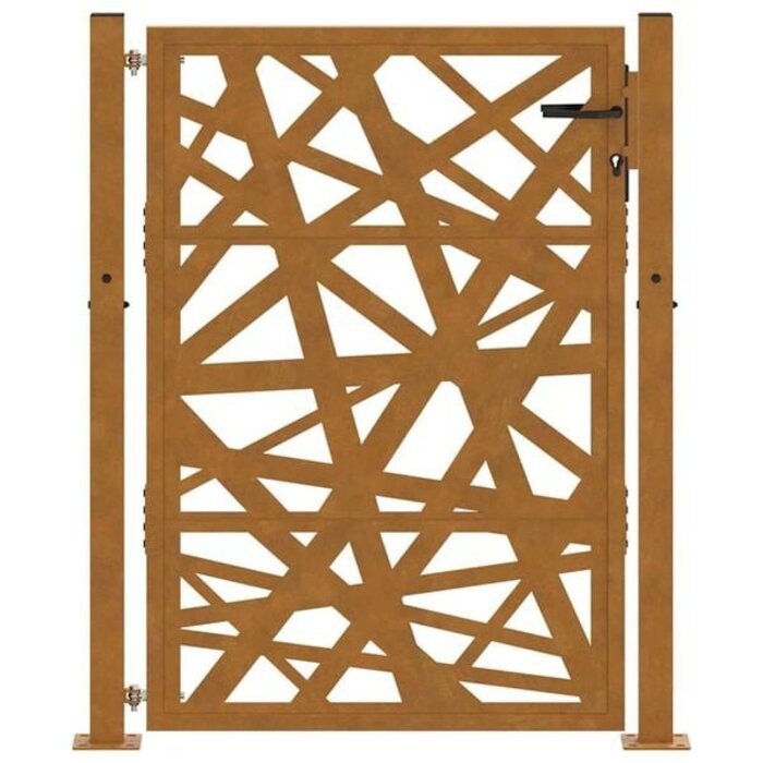 Vidaxl Gartentor Laser-Design 100x125cm, wetterfester Stahl - bis zu 35% reduziert