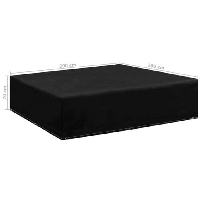 Vidaxl Gartenmöbel Schutzhülle 200x200x70cm - Schwarz - Outlet bis zu 33% reduziert