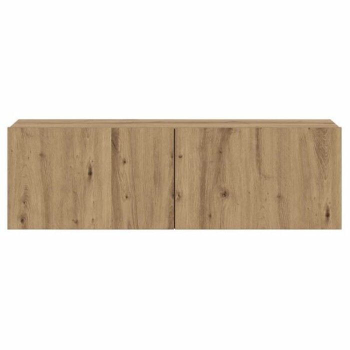 Vidaxl Modernes TV-Wandboard Artisan-Eiche, 100x30x30 cm - bis zu 34% Rabatt