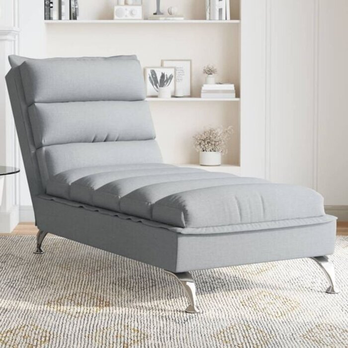 Vidaxl Chaiselongue in Hellgrau - Komfortable Liege - Bis zu 35% Rabatt