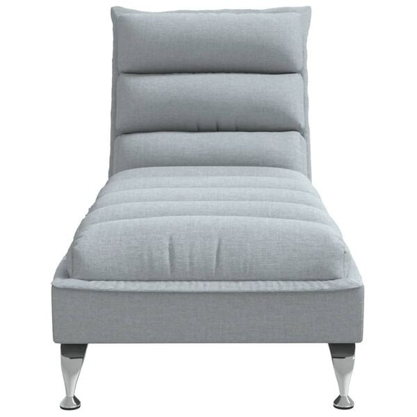 Vidaxl Chaiselongue in Hellgrau - Komfortable Liege - Bis zu 35% Rabatt