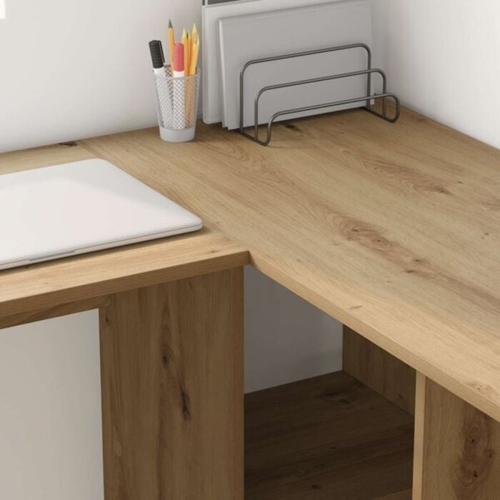 Vidaxl Moderner Eckschreibtisch Artisan Eiche - bis zu 35% Rabatt im Outlet