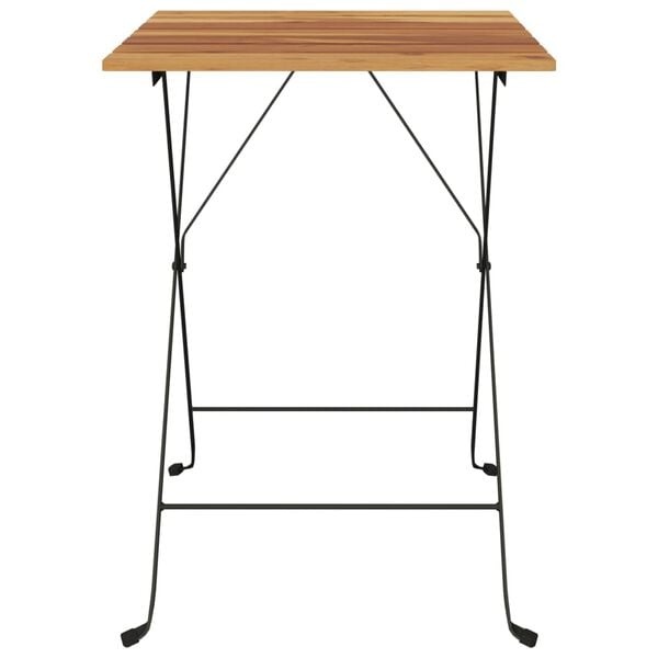 Vidaxl Klappbarer Bistrotisch Teak & Stahl - 55 x 54 x 71 cm - bis zu 34% Rabatt