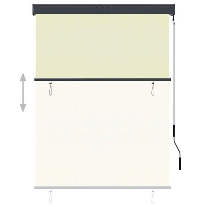 Vidaxl Außenrollo 120 x 250 cm Vertikalmarkise Creme - bis zu 34% Rabatt