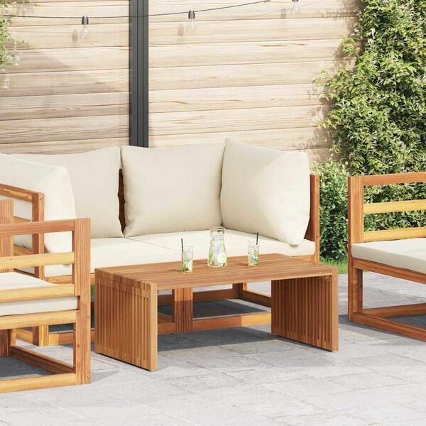 Vidaxl Garten-Beistelltisch aus Teakholz (90x50cm) - jetzt bis zu 35% günstiger