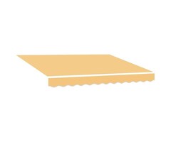 Vidaxl Ersatzbespannung für Markisen 2,5x2 m in Sand - 54% Rabatt