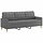 Modernes 3-Sitzer Sofa 180 cm Dunkelgrau - Jetzt bis zu 35% Rabatt sparen