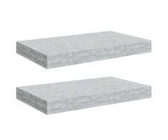 Vidaxl Wandregal-Set 2-teilig, schwebend, 40 x 23 cm, Betongrau - 55% Rabatt