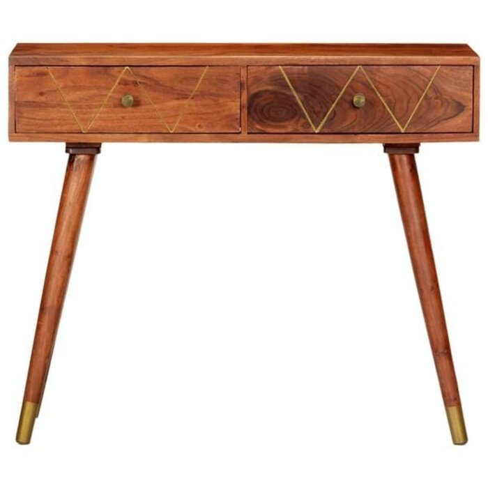 Vidaxl Rustikaler Wandtisch aus Akazienholz - 90x35cm - bis zu 35% Rabatt