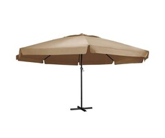 Vidaxl Großer Doppelsonnenschirm 600 cm, Taupe - 57% Rabatt
