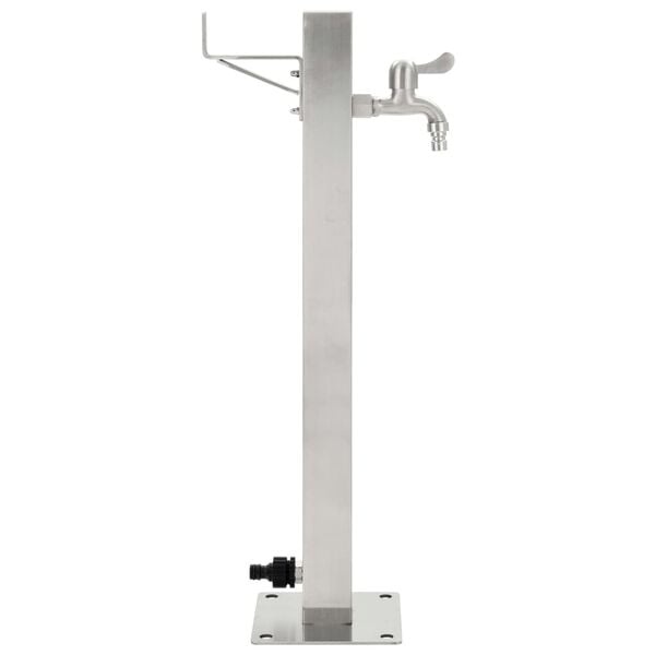 Vidaxl Gartenwasserzapfsäule Edelstahl 65 cm - Quadratisch, bis zu 34% reduziert