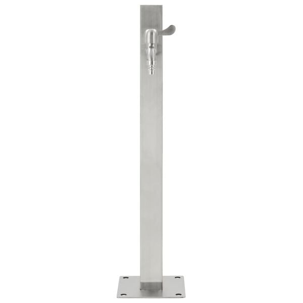 Vidaxl Gartenwasserzapfsäule Edelstahl 65 cm - Quadratisch, bis zu 34% reduziert