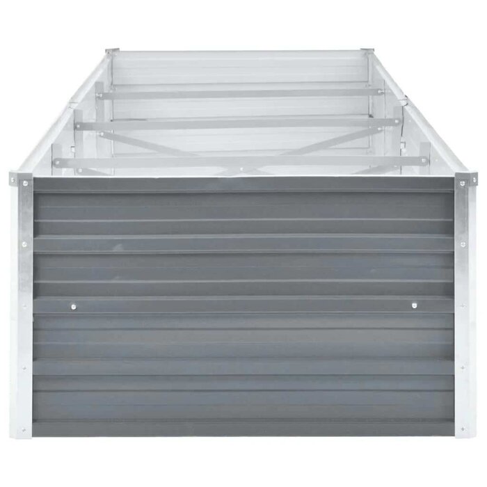 Vidaxl Großes Hochbeet 320x80x45cm aus Stahl - Grau - bis zu 34% Rabatt sparen