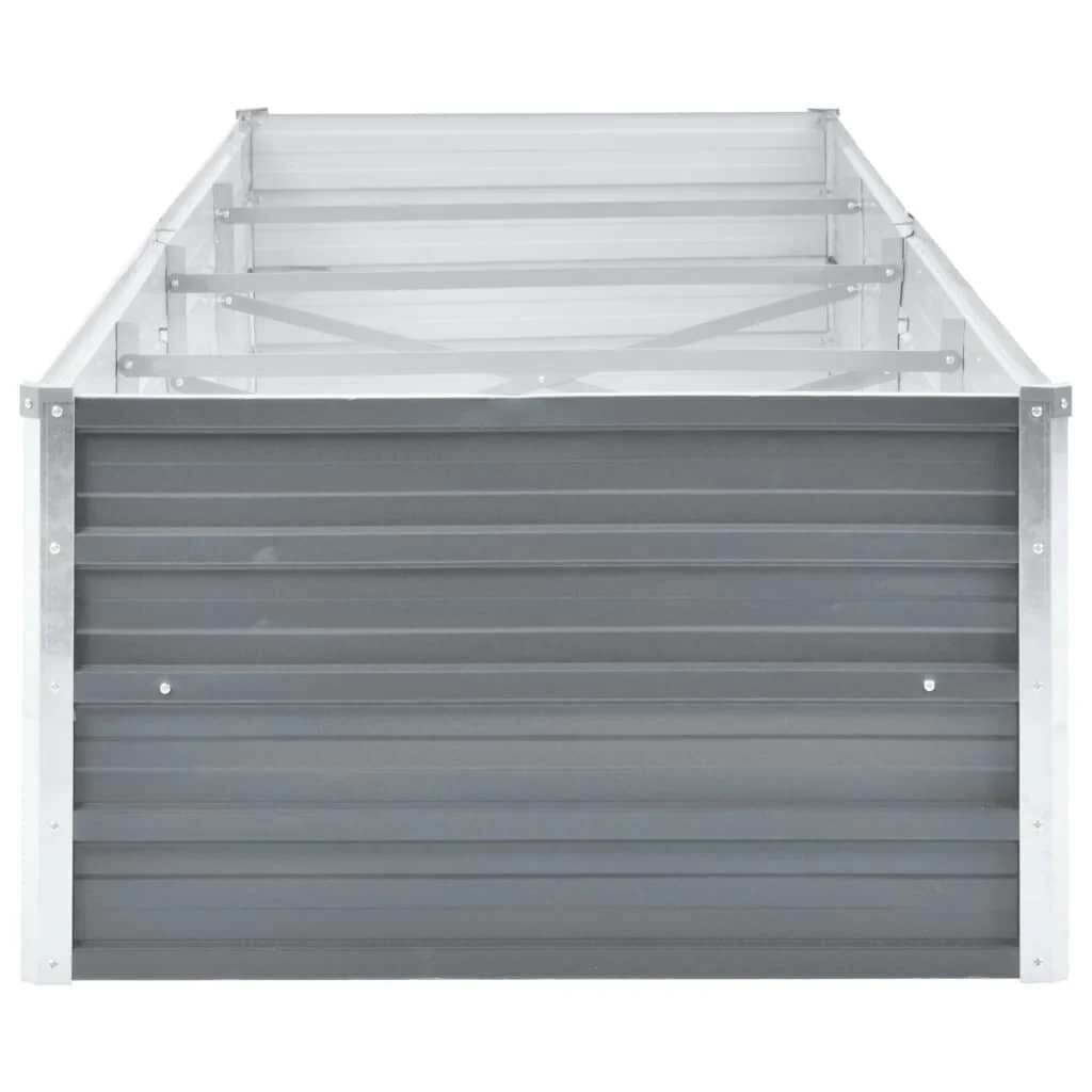Vidaxl Großes Hochbeet 320x80x45cm aus Stahl - Grau - bis zu 34% Rabatt sparen