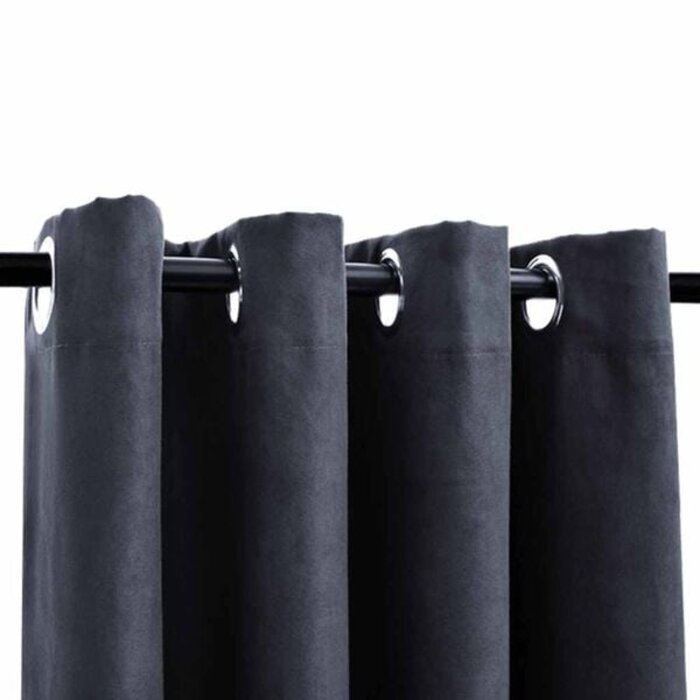 Vidaxl Verdunkelungsvorhänge 140x225cm Anthrazit - 2er-Set bis zu 32% günstiger