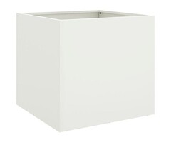 Vidaxl Pflanzkübel aus Stahl 49x47x46 cm, Weiß - 54% Rabatt