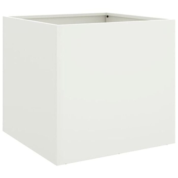 Vidaxl Stahl Pflanzkübel Weiß 49x47x46 cm - Jetzt bis zu 33% günstiger