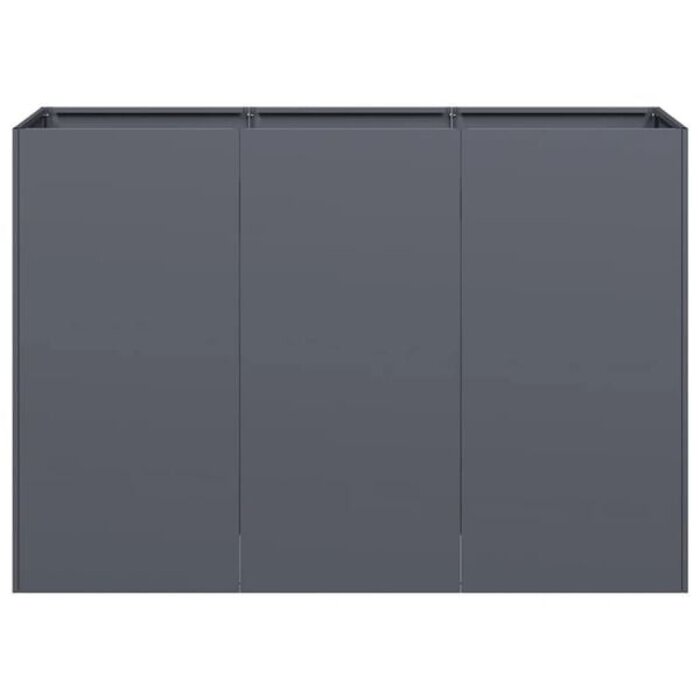 Vidaxl Design-Pflanzkübel 120x40x80 cm Anthrazit - Bis zu 35% Rabatt